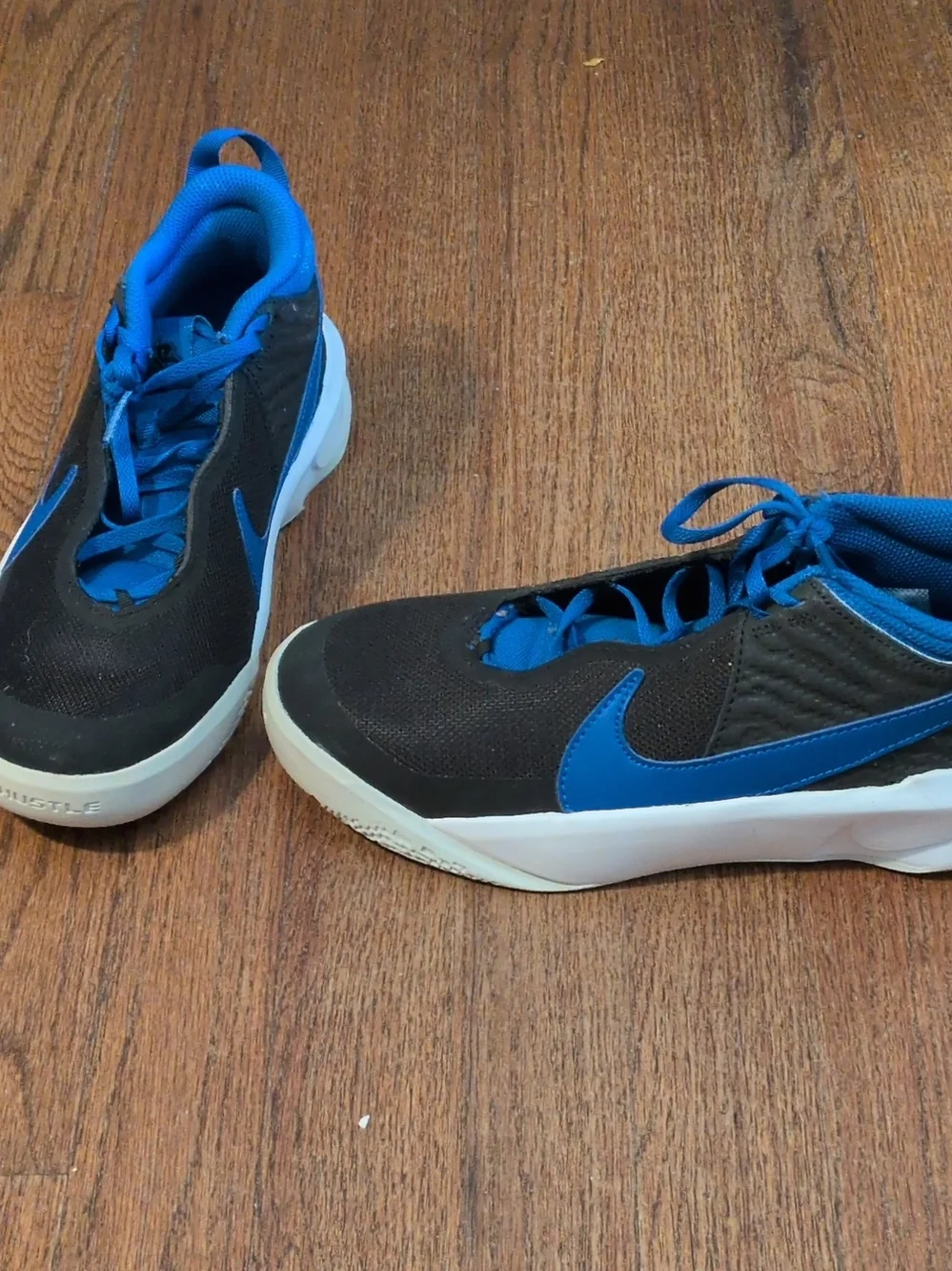 Nike Kids Black & Blue Low-Top Sneakers